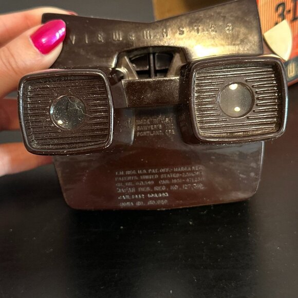 Vtg 1942 View-master Sawyers Portland Oregon- Brown Vintage Bakelite Box + Reel - Picture 6 of 8